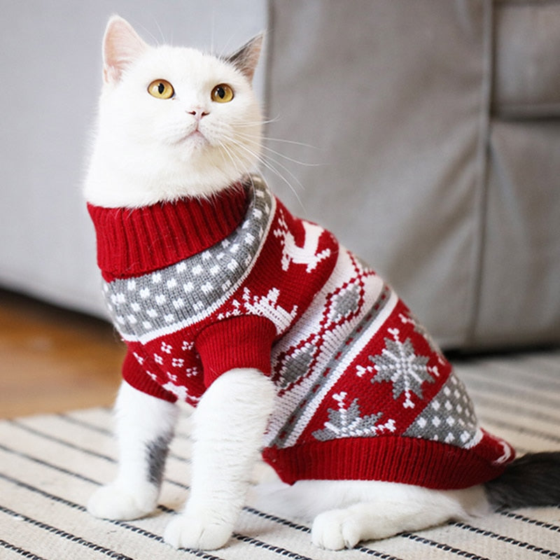 Christmas Cat Dog Sweater